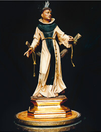 Figura de Sant Bernat perteneciente a la colección del MUMA