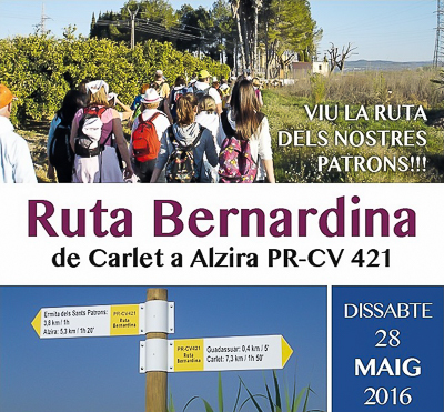 Cartel de la Ruta Bernardina 2016