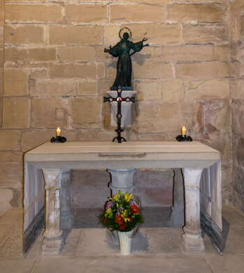 Altar a San Bernardo en el Monasterio de Poblet