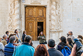 A l'entrada de Santa Caterina