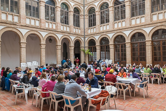 La comida en la Casa de la Cultura de Alzira