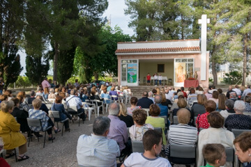 Un moment de la representació teatral