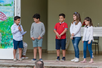 Un momento de la representación teatral