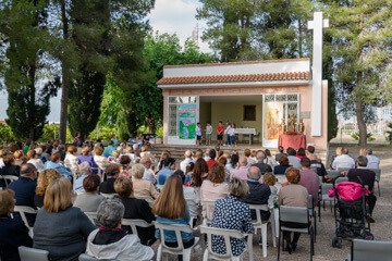 Un moment de la representació teatral